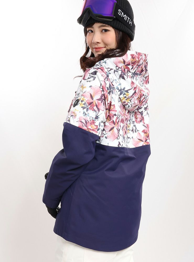 SISTA.J スノボウェア 上下セット ブラウンチェック×ネオンピンク S