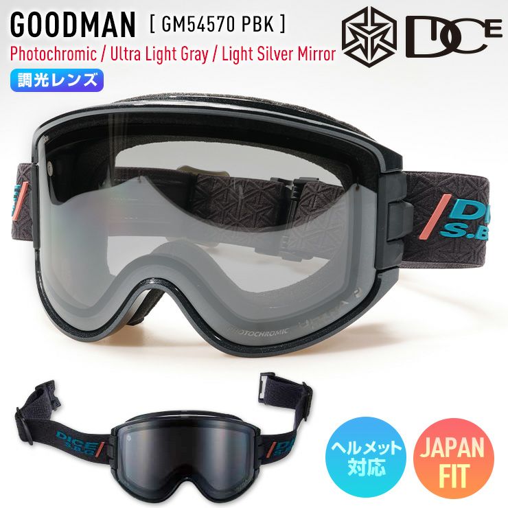2026 DICE ダイス GOODMAN グッドマン スノーボード ゴーグル GM54570