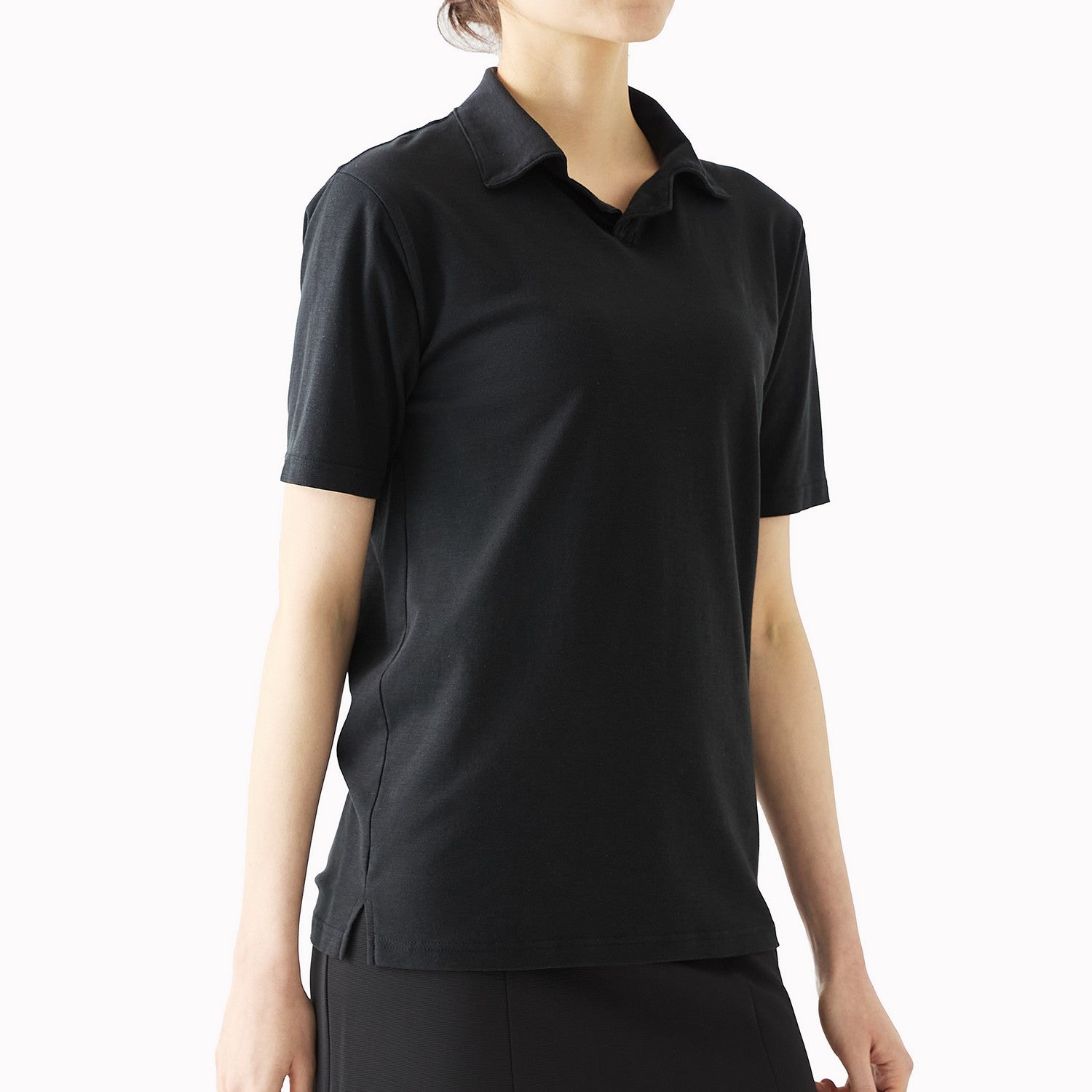 未使用 BRIEFING ブラック 半袖ポロワンピース M 未使用 BRIEFING