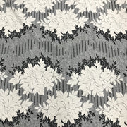 Double Knit Jacquard Flower Print - Sold by the Yard – Elotex Fabric