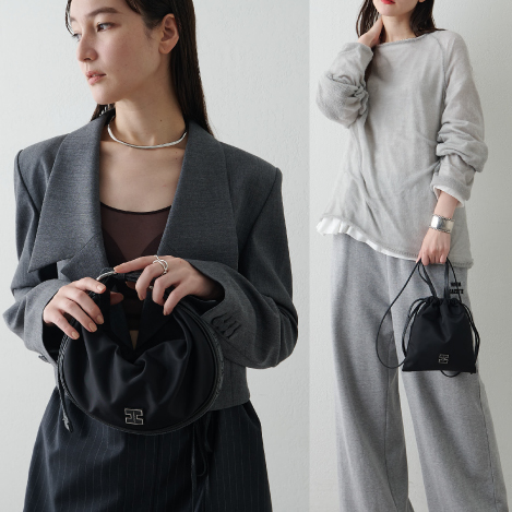 IACUCCI(イアクッチ)｜ソルベット L NYLON/RUGA/ブラック の通販