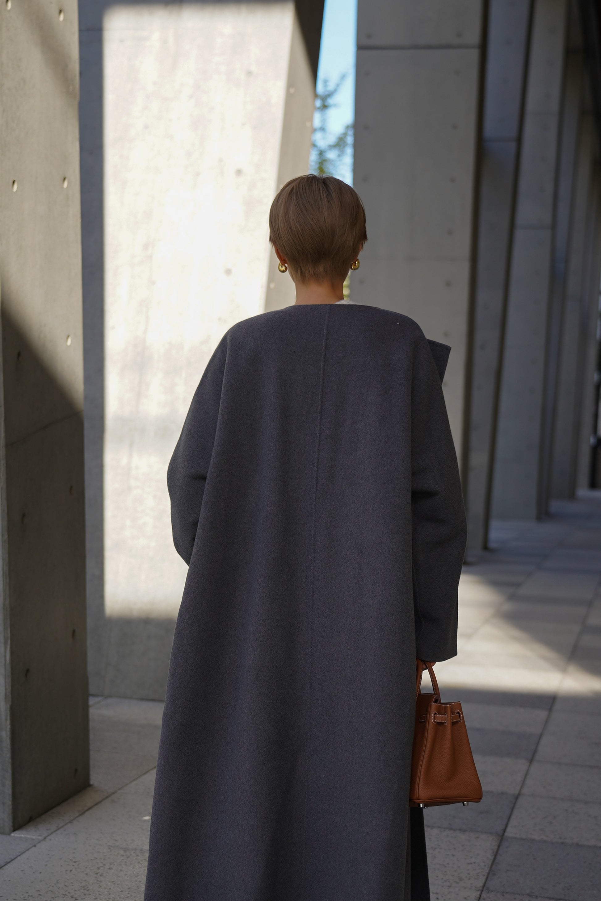 SUPER140ロングリバーコート【GRAY】 – ELLIE