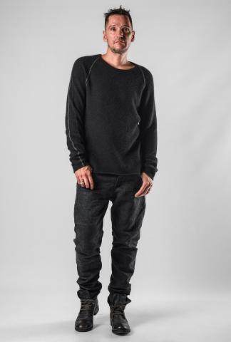 Label Under Construction Reversible Zipped Seams Sweater