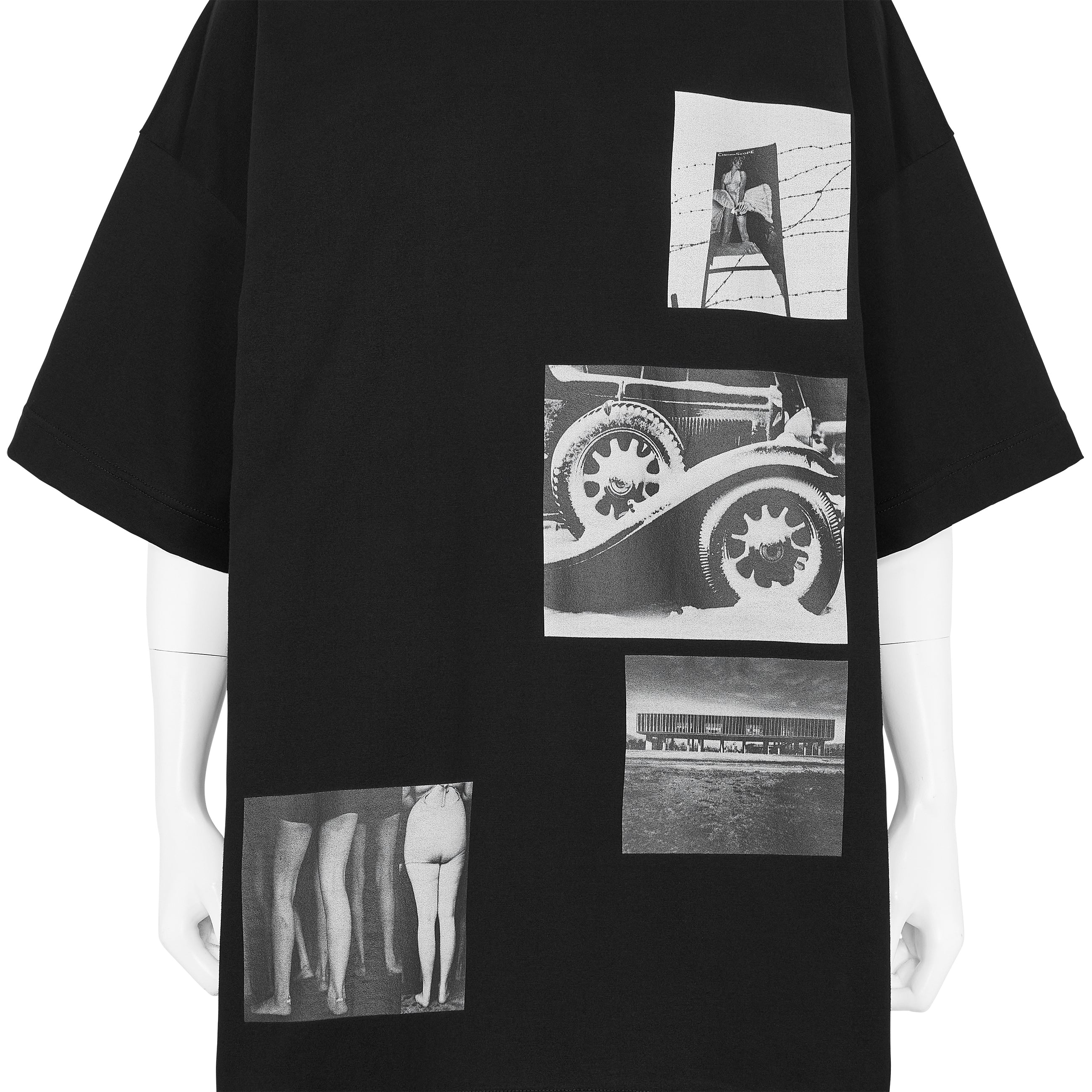Yasuhiro Ishimoto KIMONO PRINT TEE BLACK - ALMOSTBLACK(オール