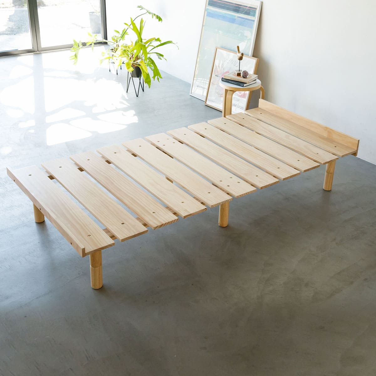 高さが変えられる すのこベッド シングル セミダブル ダブル クイーン