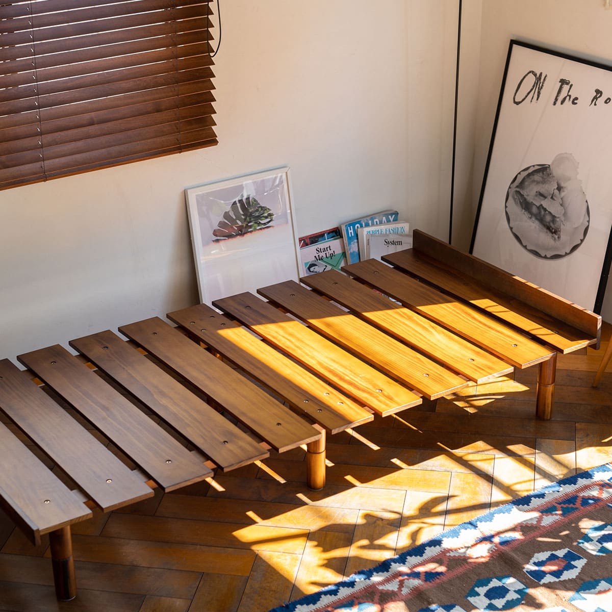 高さが変えられる すのこベッド シングル セミダブル ダブル クイーン