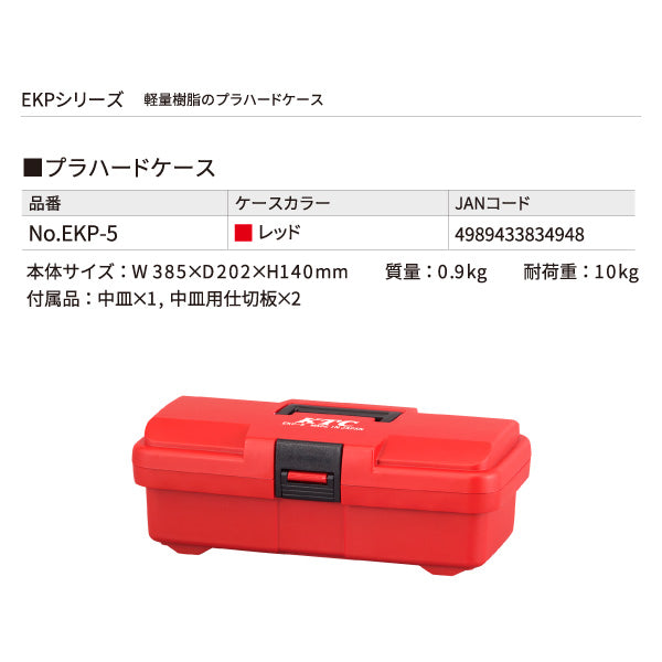 KTC 工具箱 片開きプラハードケース プラスチック【エヒメマシン】
