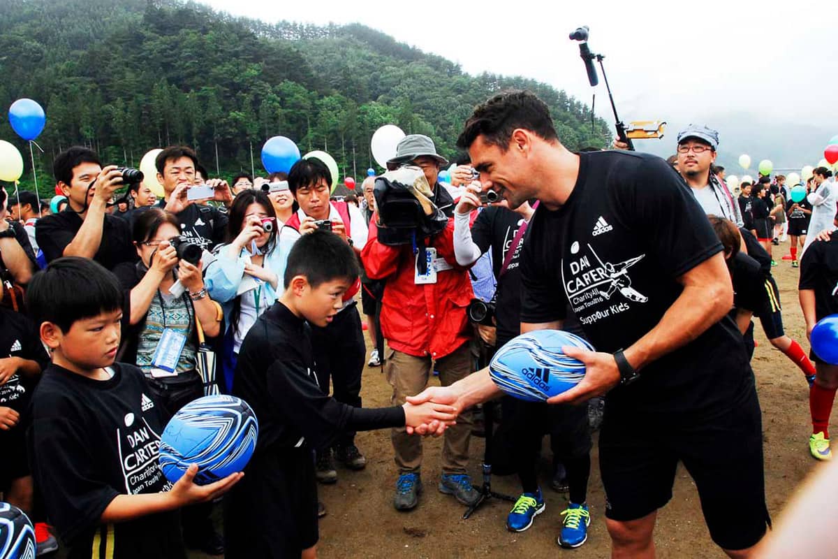 世界のトップ ダン・カーター選手（NZ代表）が釜石へ〜子どもらと交流