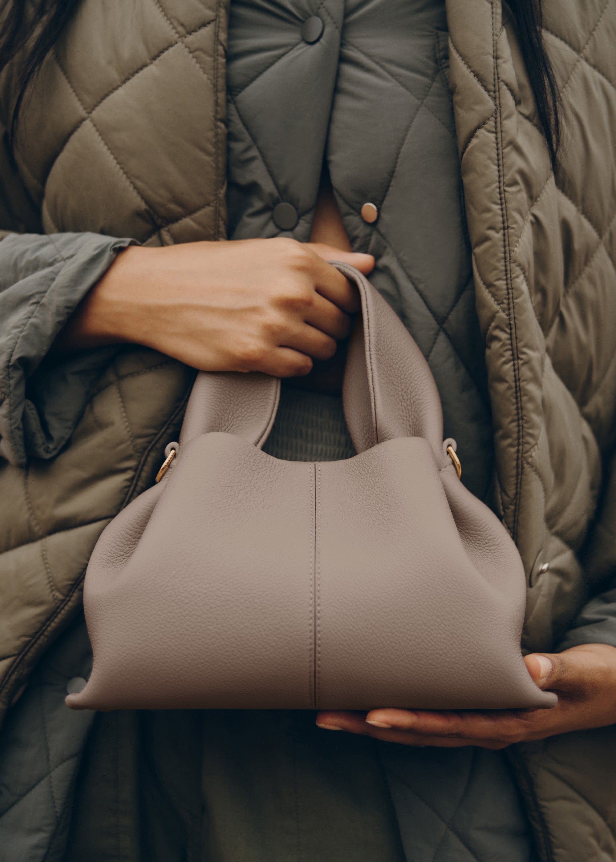 Polène | Bag - Numéro Neuf Mini - Textured Taupe
