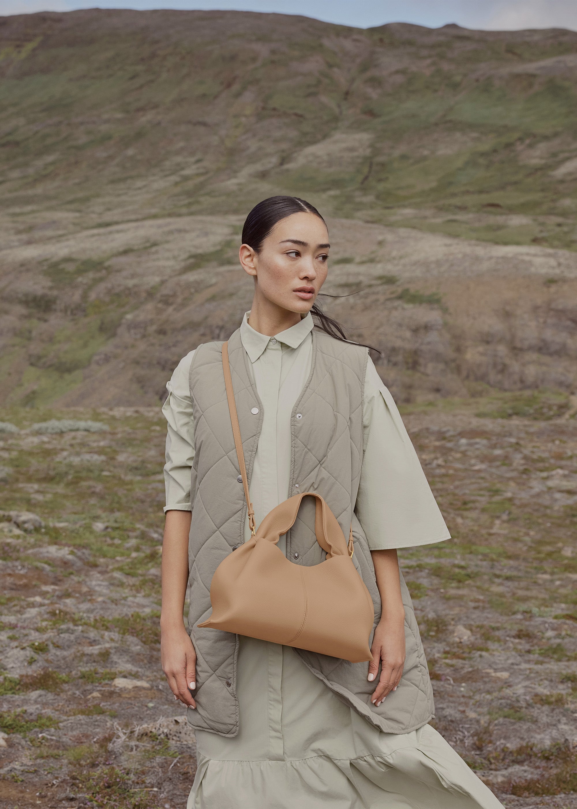 Polène | Bag - Numéro Neuf - Textured Beige