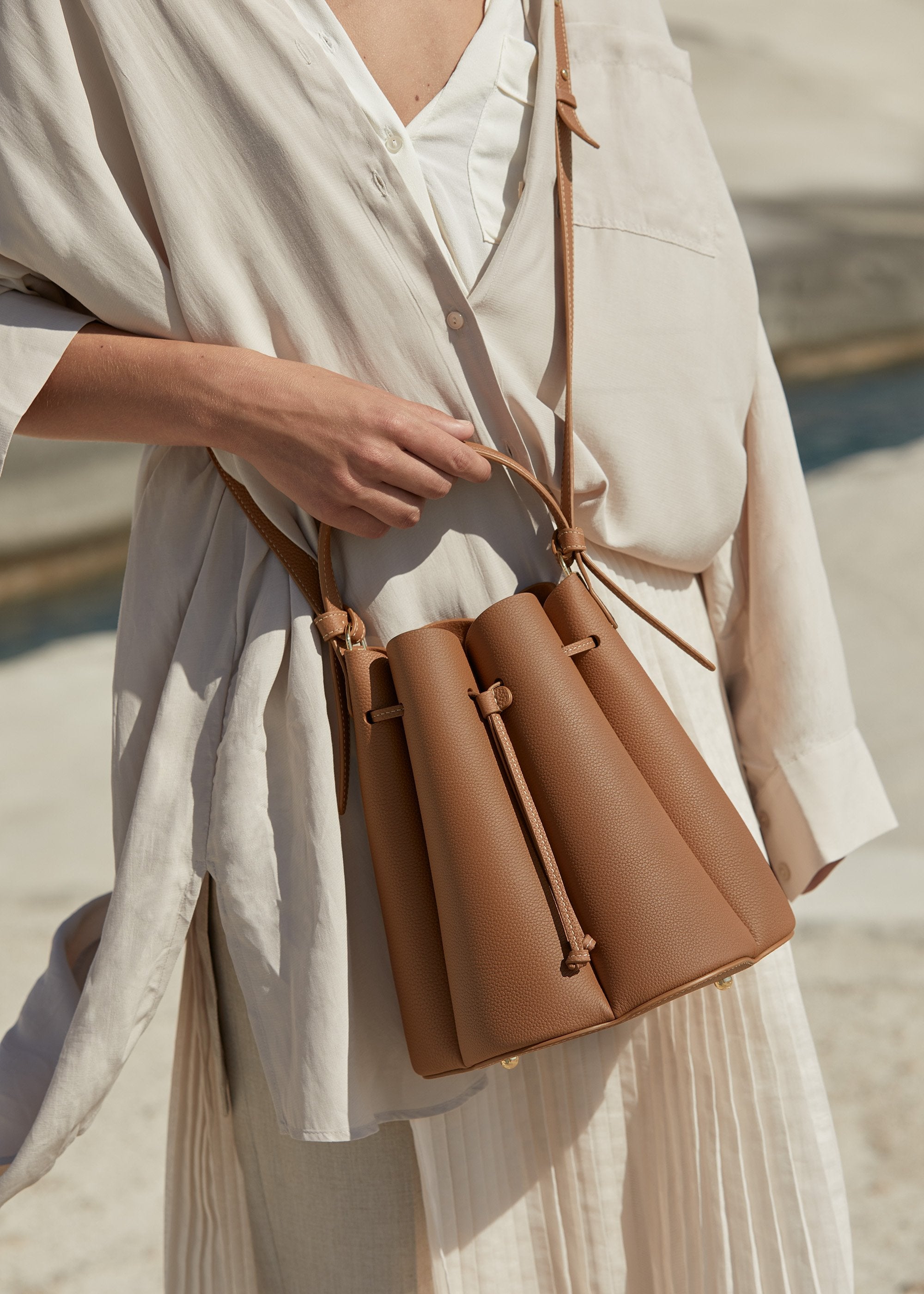 Polène | Bag - Numéro Huit - Textured Camel