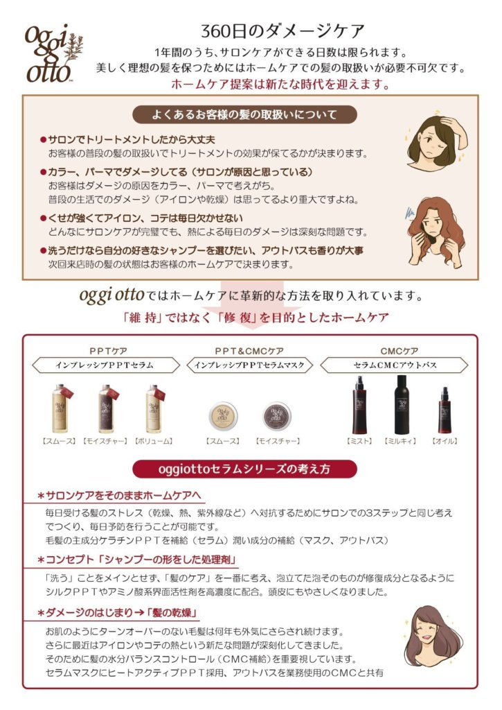 oggiotto(オッジィオット)セラムシャンプーとマスクトリートメントの