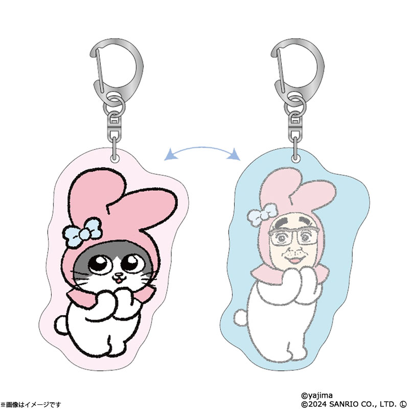 ねこに転生したおじさん×サンリオキャラクターズ チェンジングアクリル