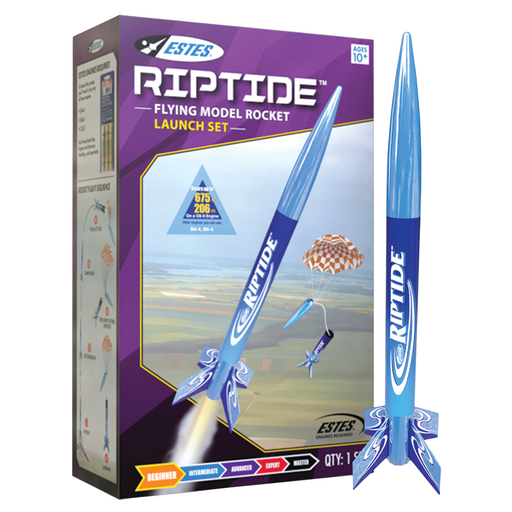 Riptide™ Launch Set - Ready to Fly Model Rocket Kit | Estes Rockets