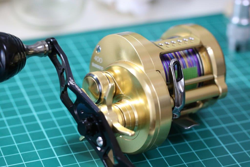 修理依頼 18カルカッタコンクエスト 400 社外製ハンドルの取り付け