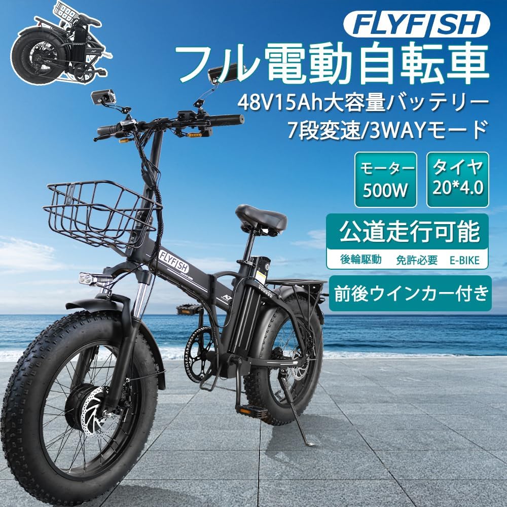 電動自転車 48V/15ah 電動自転車48V/15ah 大容量バッテリー