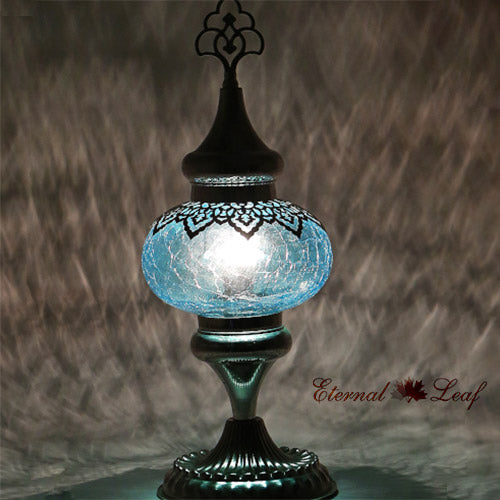 Turkish Stained | Cracked Glass Table Lamp – Eternal Leaf