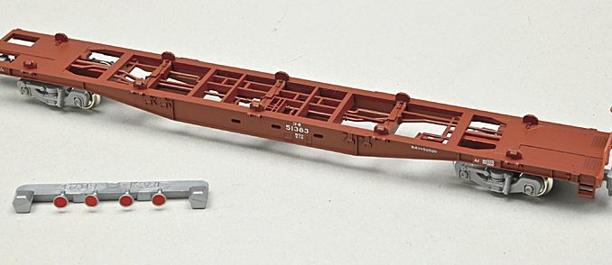 JR貨物 コキ50000（グレー台車） コンテナ無積載 11輛セット – 新製品紹介