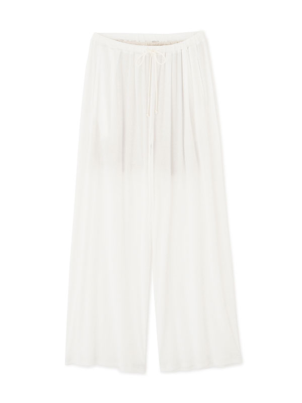エアリーカットセミワイドパンツ(S WHITE): ボトムス │ ETRE TOKYO