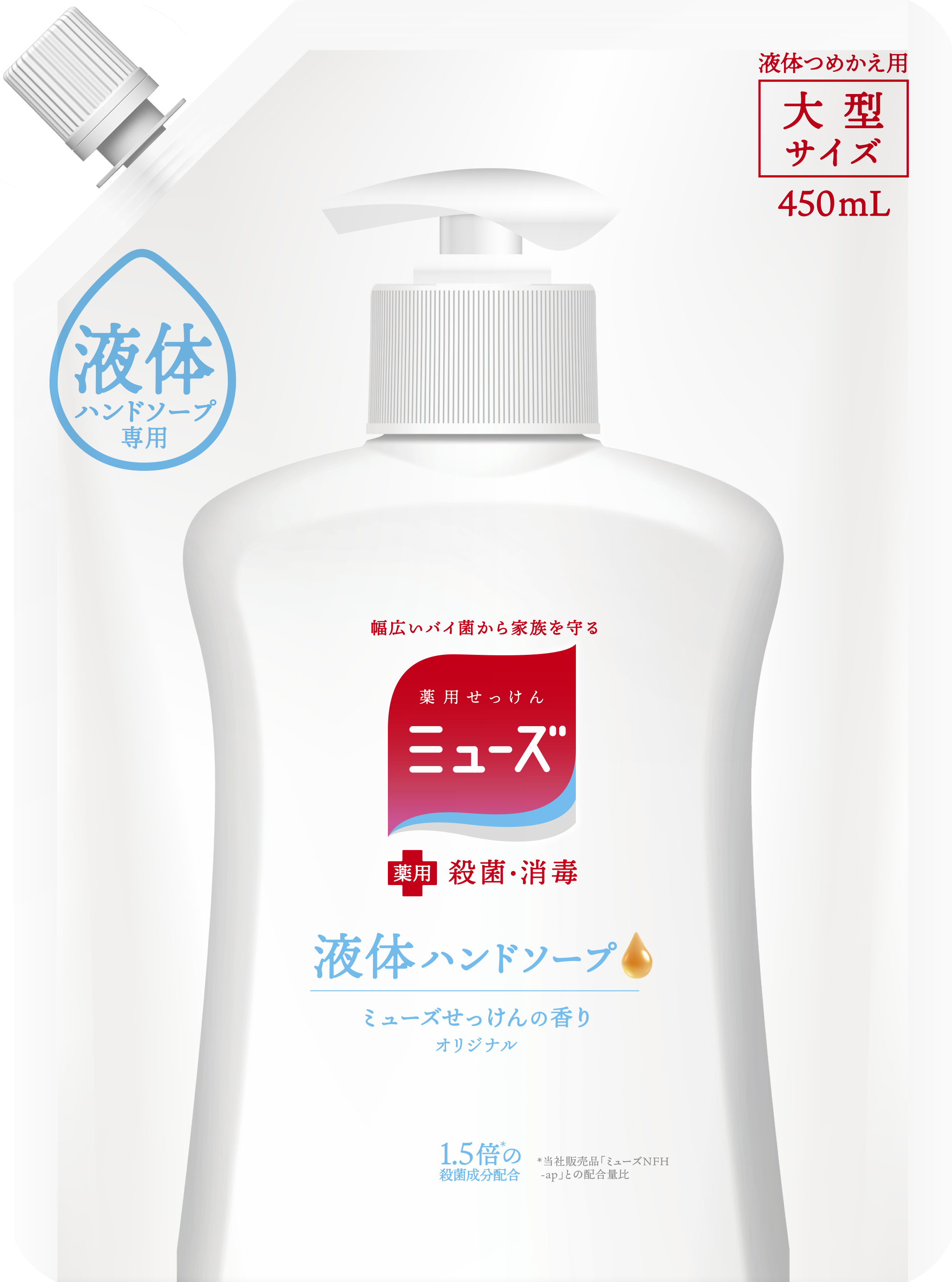 liquid hand soap ogirinal refill 450 | ミューズ