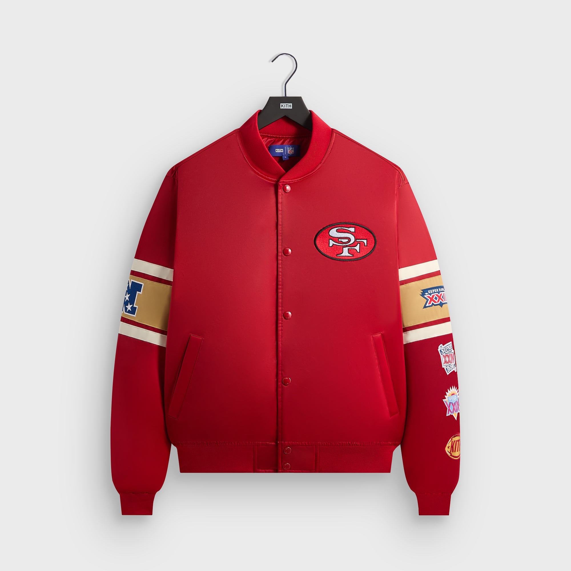 Kith for the NFL San Francisco 49ers Satin Bomber Jacket - Present