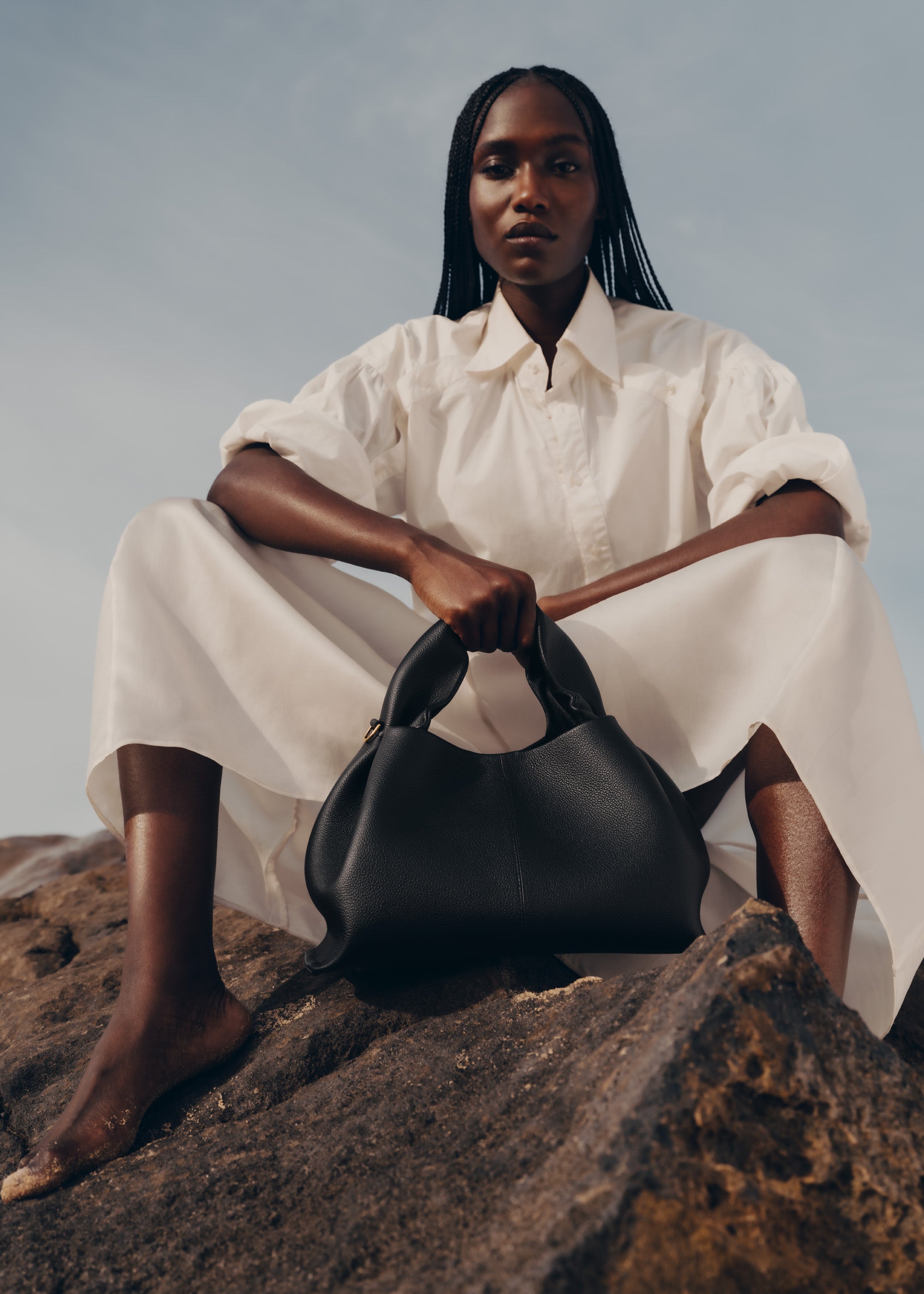 Polène | Bag - Numéro Neuf - Textured Black – Polène EU
