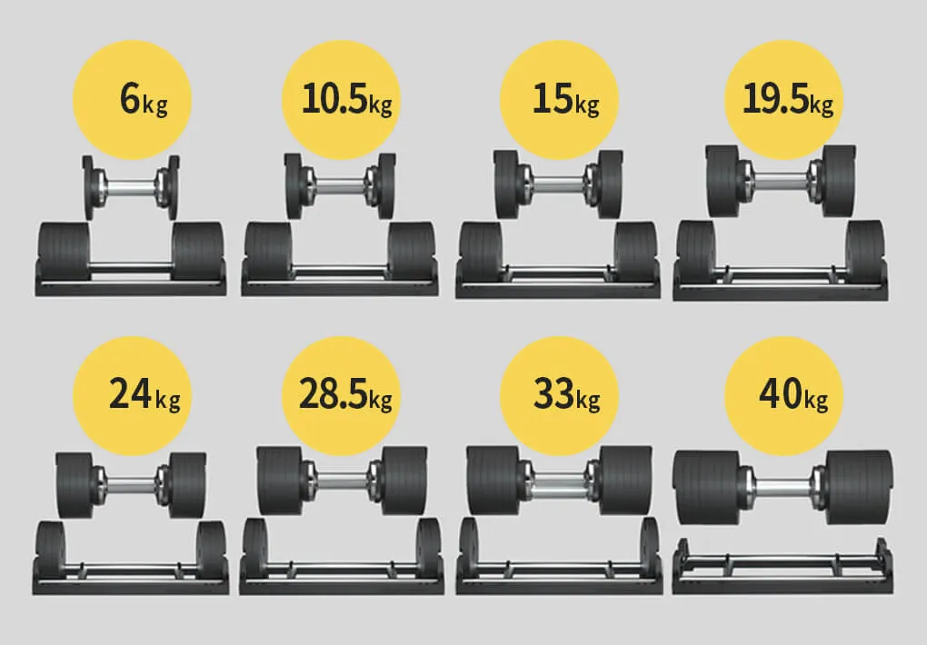 アジャスタブルダンベル｜ホームジムに最適な省スペース設計｜EVOLGEAR