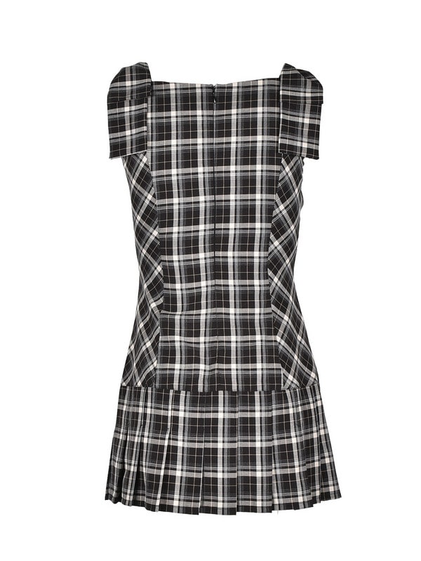 Shoulder Ribbon Check Onepiece｜evelyn（エブリン）公式通販サイト