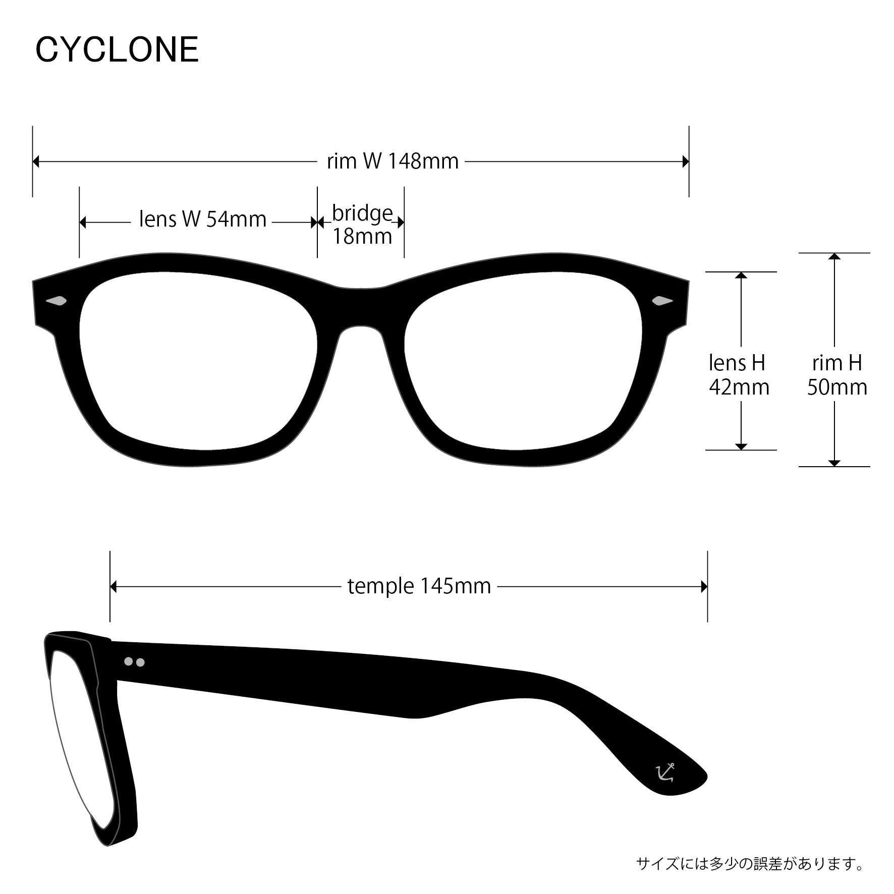 CYCLONE blue demi / blue lens | EVILACT (イーブルアクト）Official