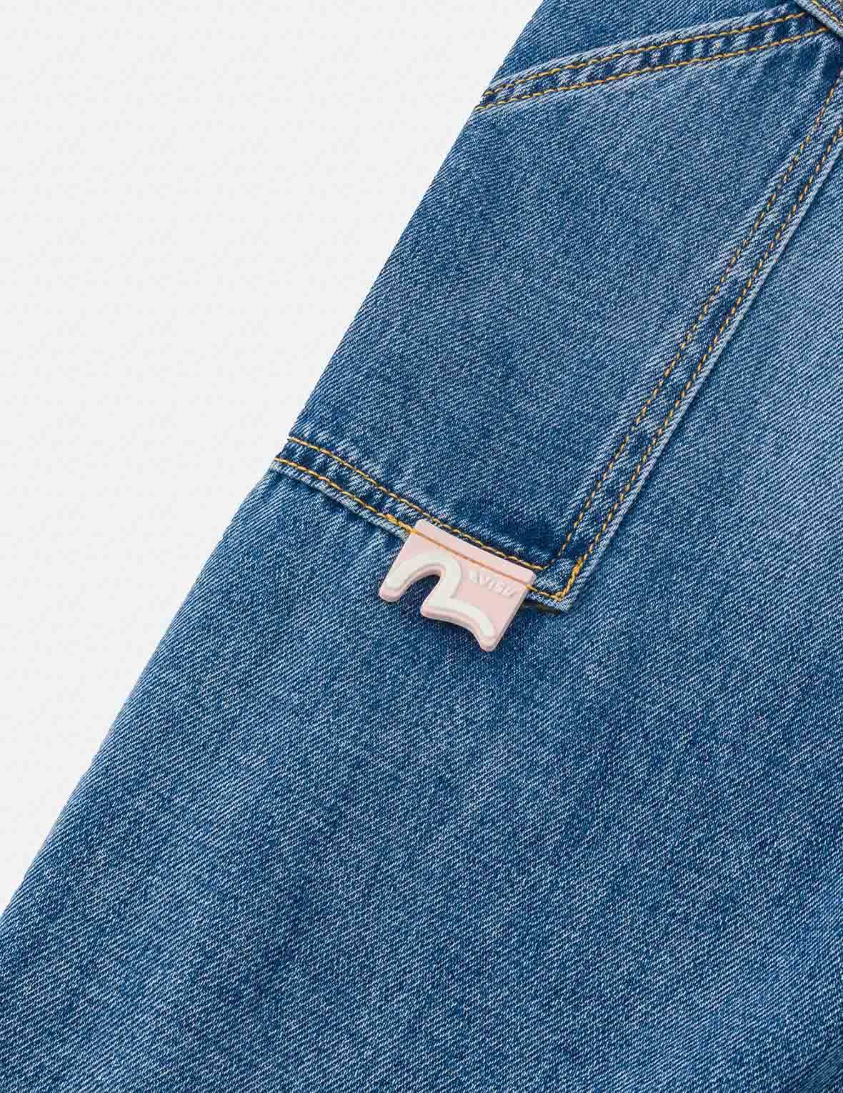 ウォッシュカモメ刺繍ファッションフィットジーンズ – EVISU