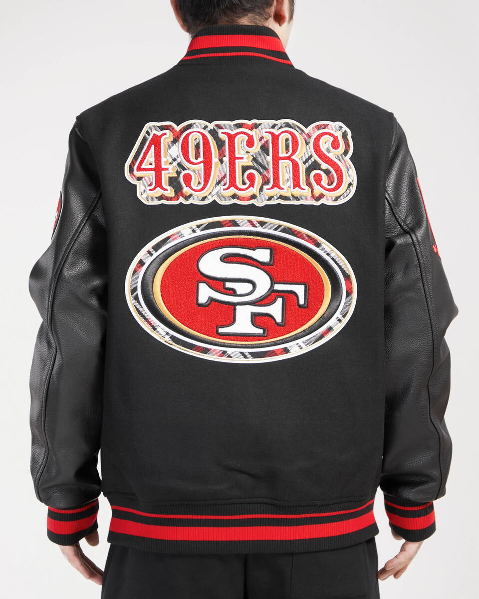 Black San Francisco 49ers Pro Standard Logo Mashup Wool Varsity
