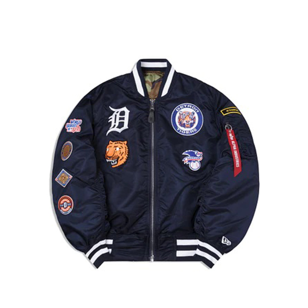 Navy Blue Detroit Tigers Alpha Industries X New Era Reversible MA