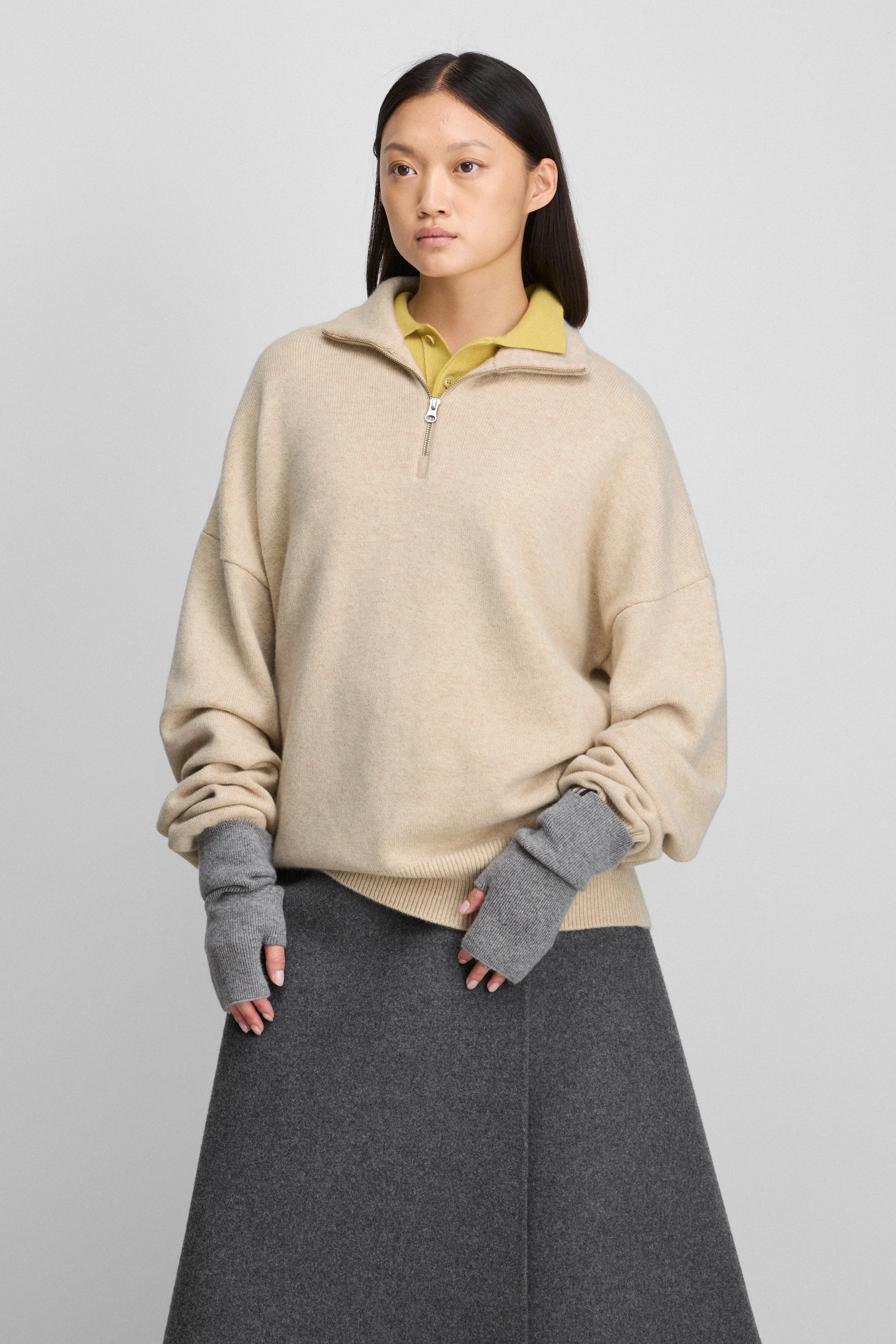 extreme cashmere pullover mit reißverschluss 235 hike – extreme