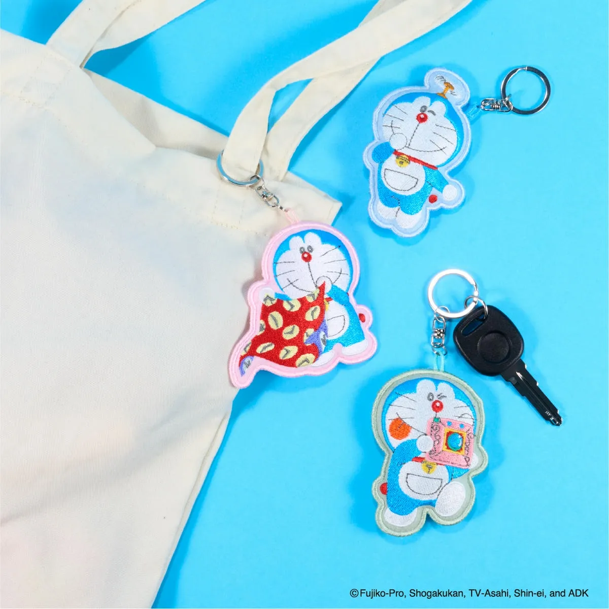 アイアップ公式通販】ドラえもん 刺繍マスコットキーチェーン