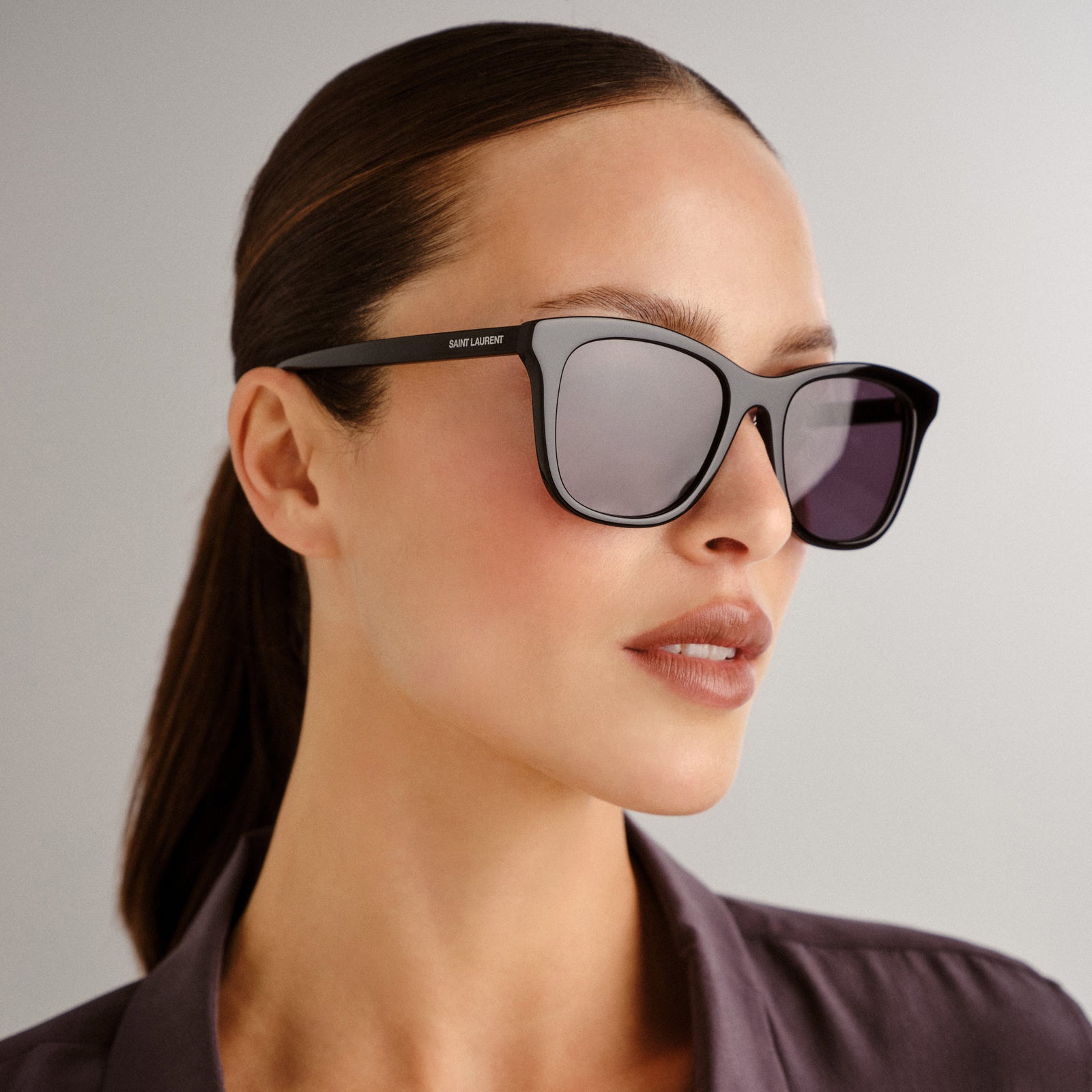 Saint Laurent Sl587k Black Uni-Sex D-Frame Sunglasses | Eyewear Index