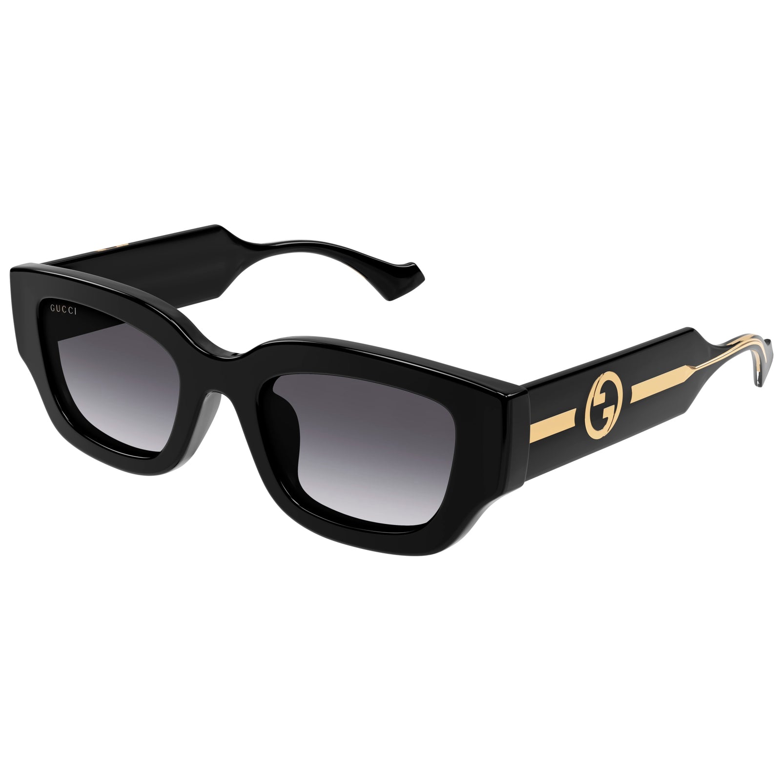 Gucci Gg1558sk Black Female Rectangle Sunglasses | Eyewear Index