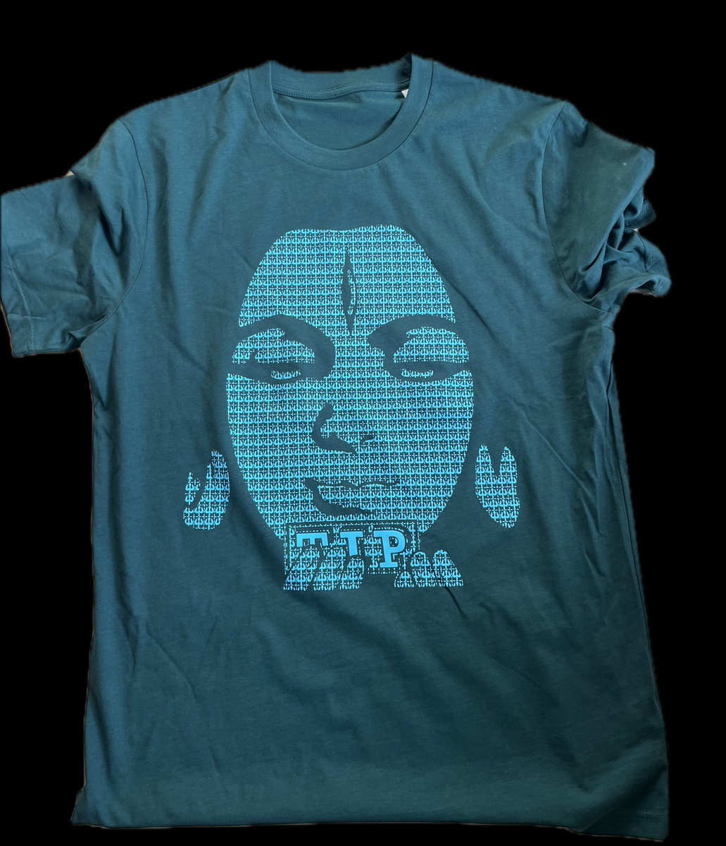 GLAZED GREEN with NEON BLUE SHIVA T-SHIRT | TIP Records