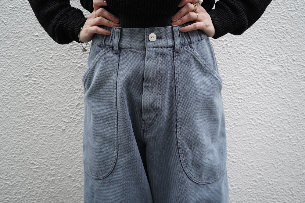 FACTORY 綿刺子織ミリタリーポケットパンツ annabelle