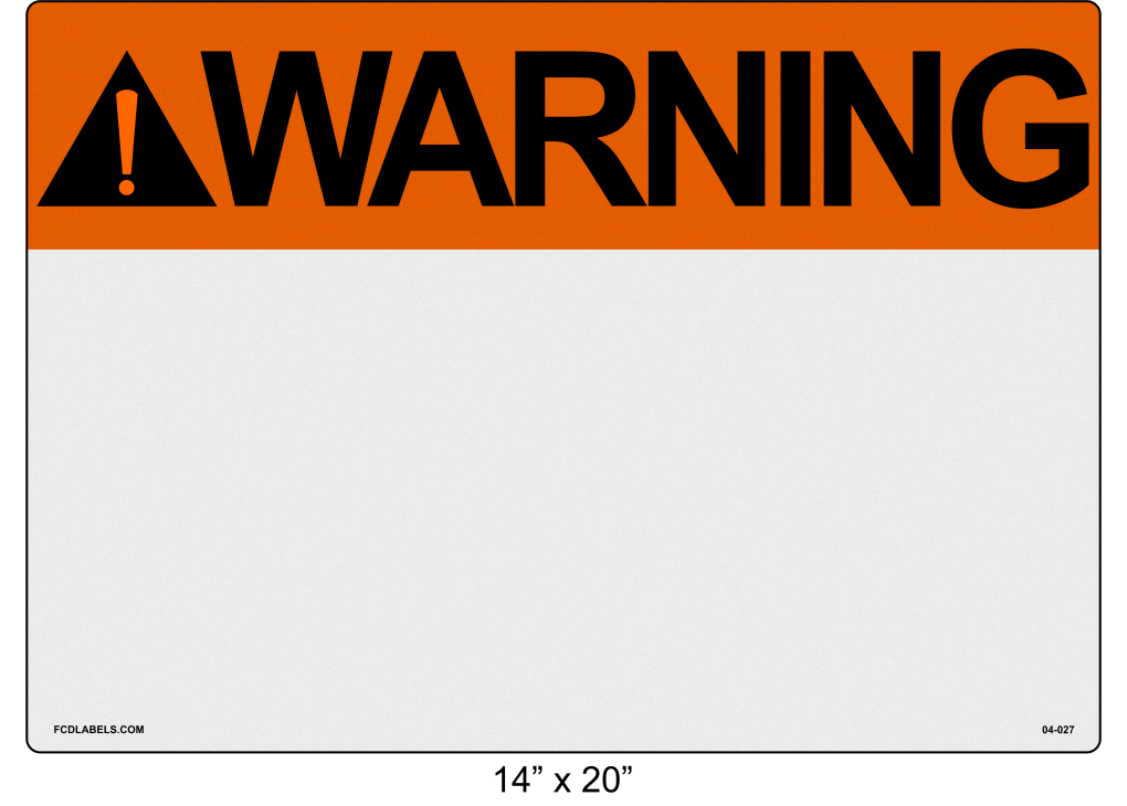 Custom | ANSI Warning Labels – FCDLabels