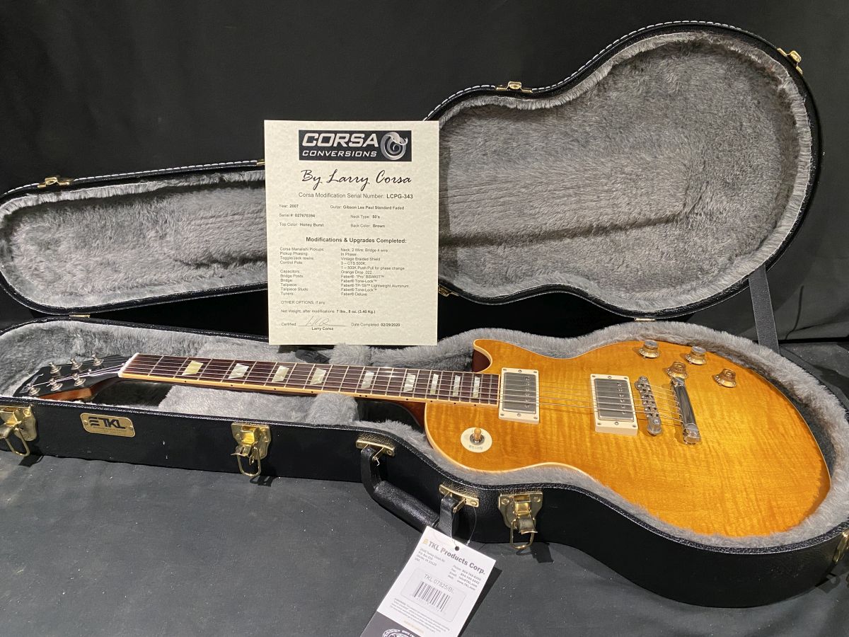 2007 Les Paul Standard Faded Honey Burst Corsa Conversion Corsa