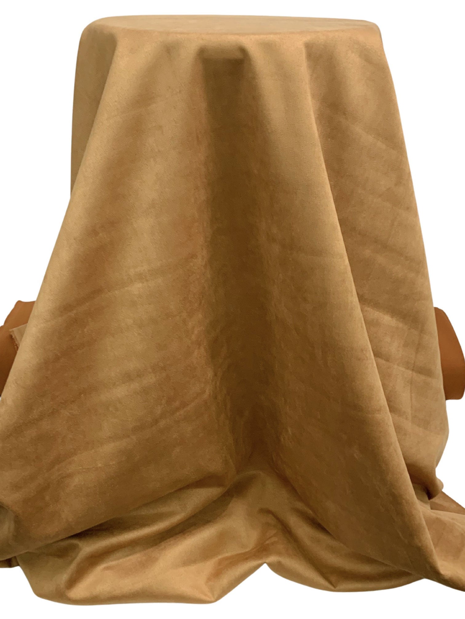 Camel/Copper Polyester/Lycra Suede Double Knit 58W – Fabric Mart