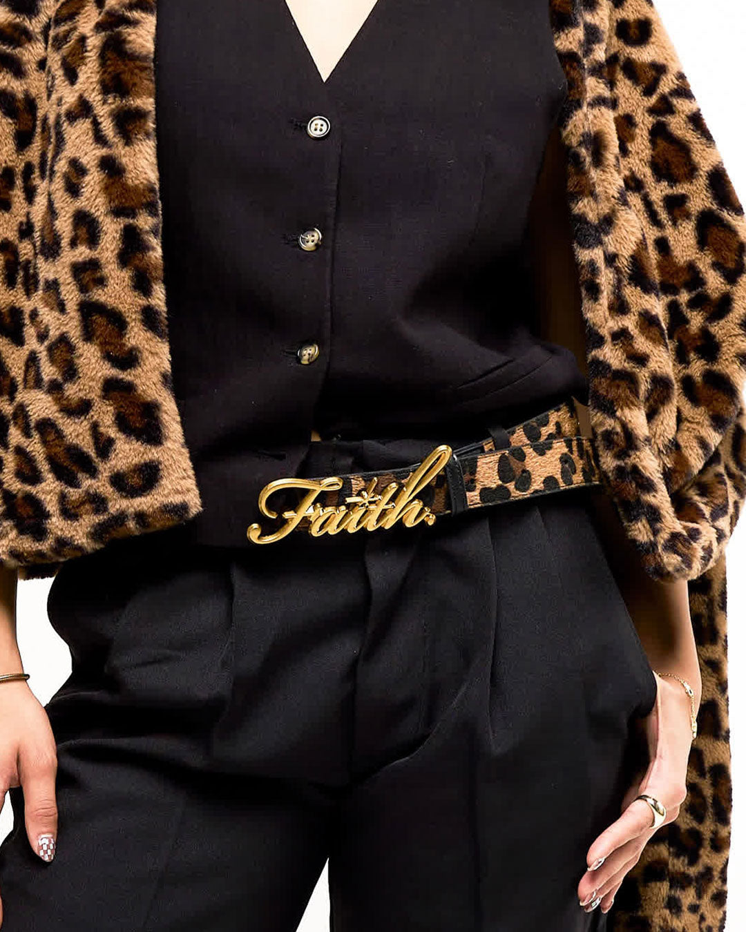 The Valentino Leopard Gold Faith Belt – FAITH BY LUIS
