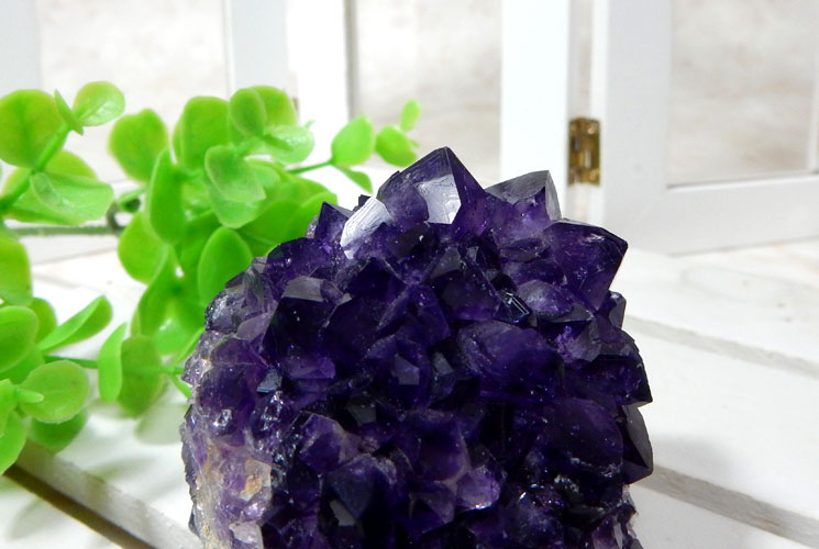 ウルグアイ産フラワーアメジストのクラスター - パワーストーンのFairy