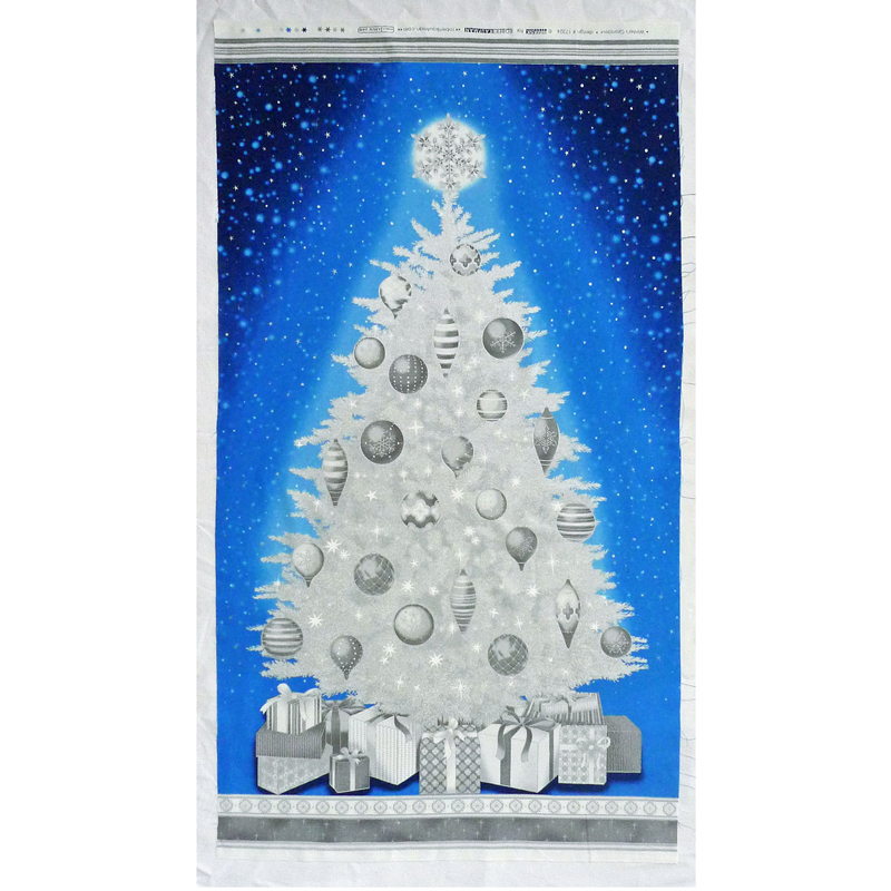 Fairy Cotton / クリスマス・ツリー タペストリー/シルバー・ラメ