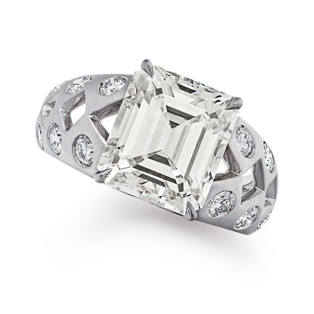 FAVOLOSO ダイヤモンド / 5.01 カラット エメラルド ダイヤモンド