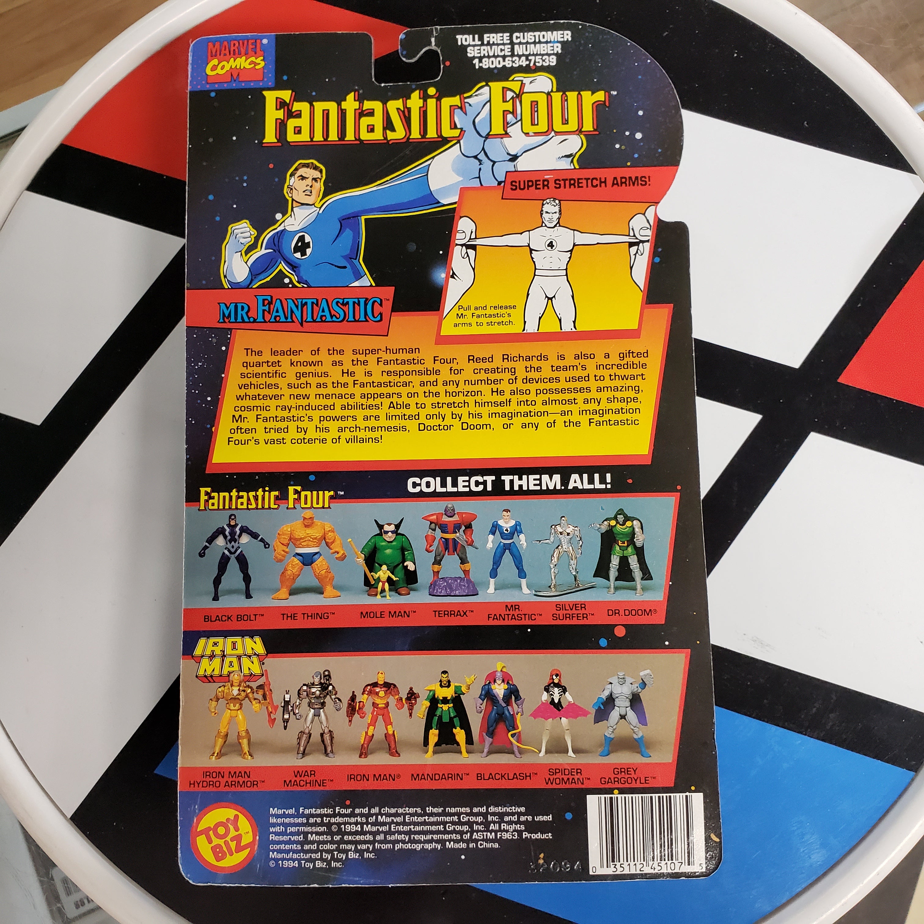 Marvel ToyBiz Fantastic Four Mr. Fantastic Super Stretch Arms