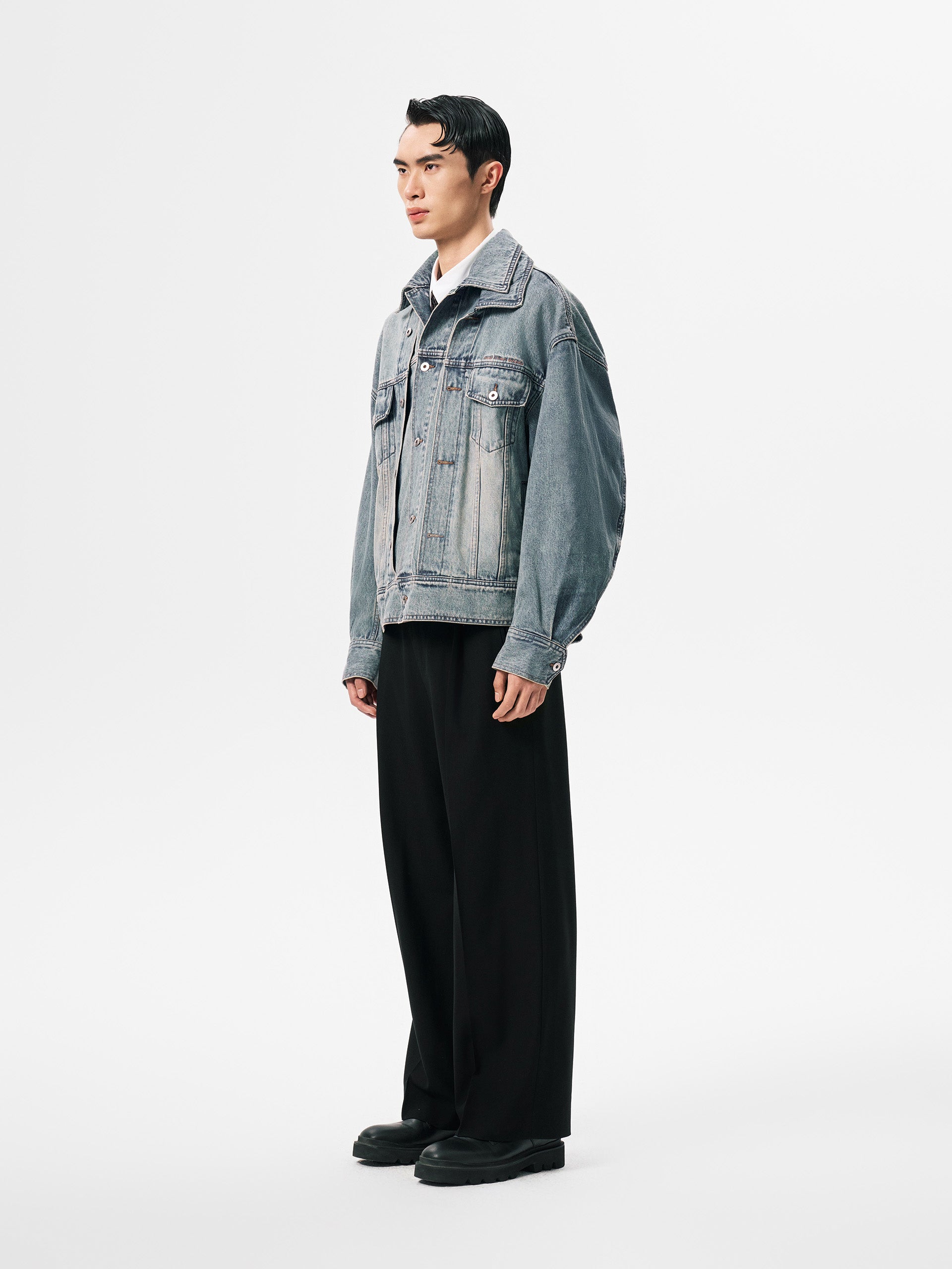 DECONSTRUCTED DENIM JACKET – Feng Chen Wang