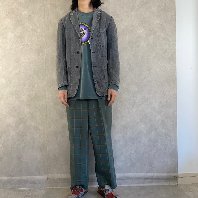 50年代 FRANCE フランス コットンツイル グレー｜ヴィテージ古着屋