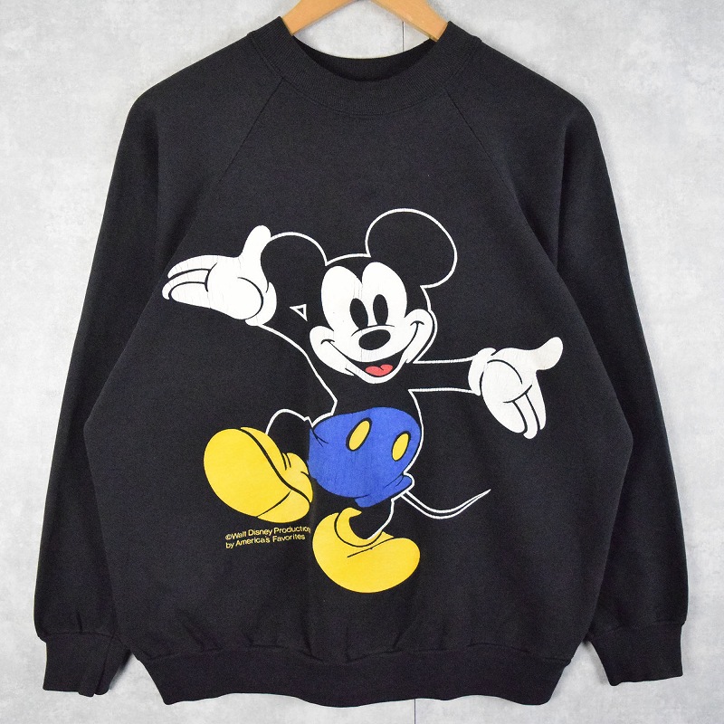 80s 80年代 90s 90年代 ミッキー ディズニー 黒 ブラック 青パン