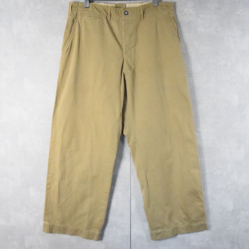 40年代 40s ミリタリー アメリカ軍 チノパンツ 米軍 メタルボタン